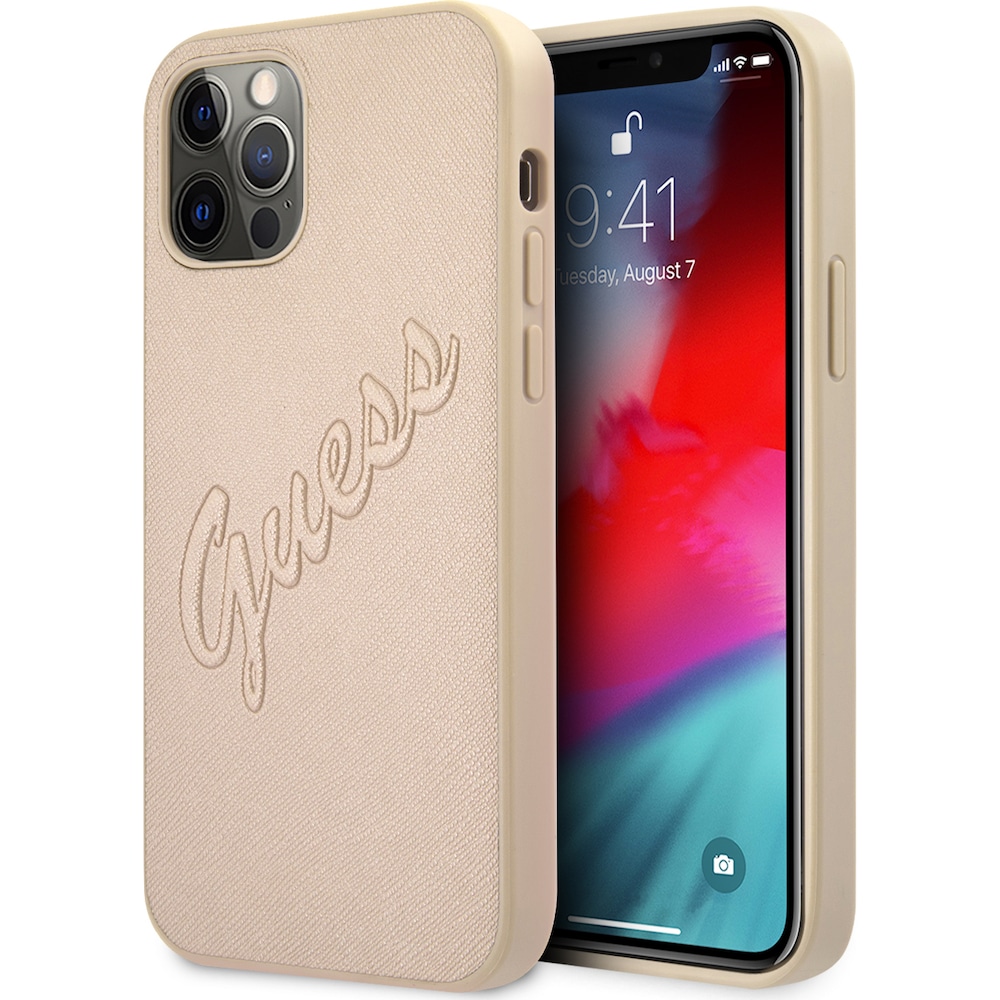 Guess Case (Apple iPhone 12), Smartphone Hülle, Gold