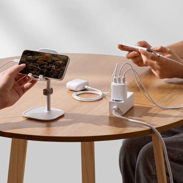 Image du produit Baseus Compact Charger 3U 17W EU Blanc (17 W, 1 portion)