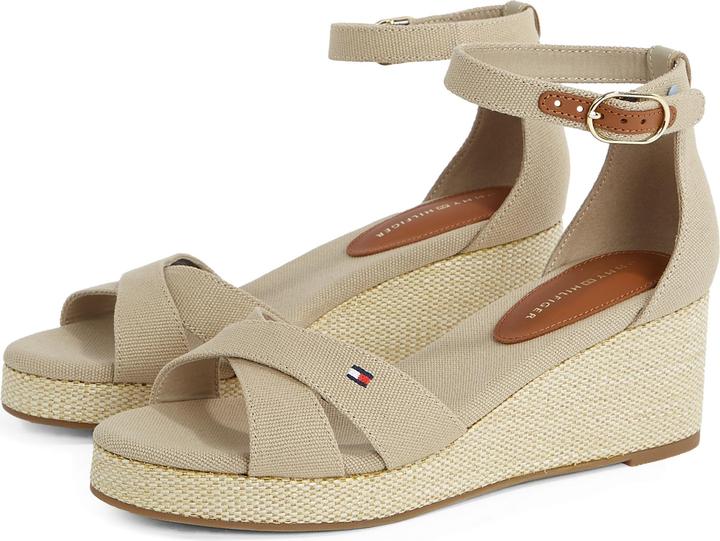 Actual product image Tommy Hilfiger Flag Criss-Cros Mid Wedge Espad (40)