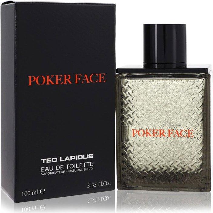 Actual product image Ted Lapidus Poker Face by Eau De Toilette Spray 100 ml (Eau de toilette, 100 ml)