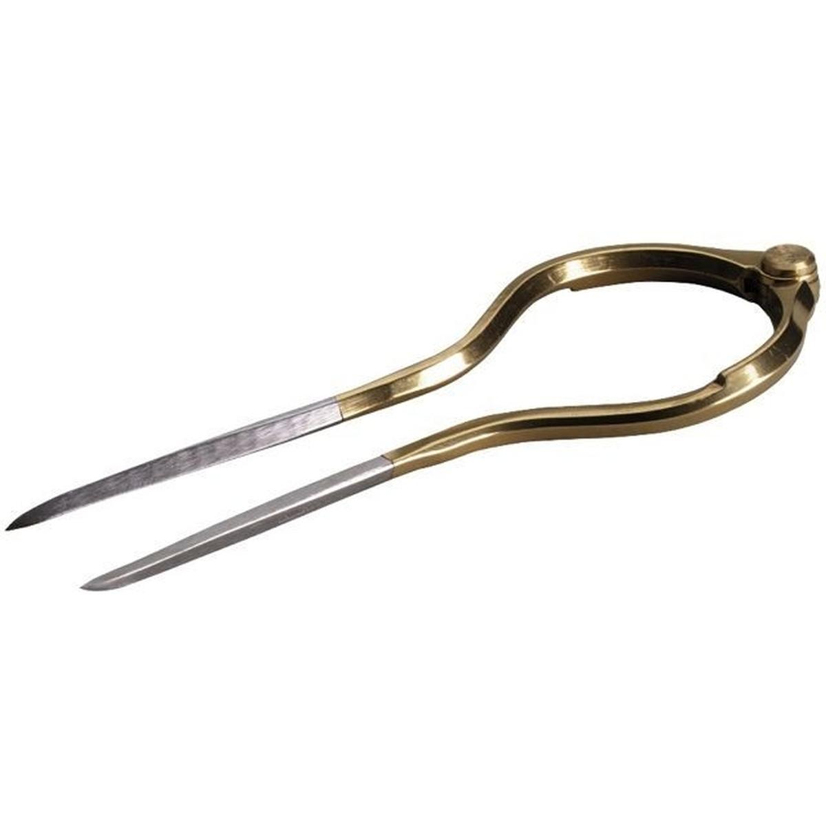 Alco Einhand-Marinezirkel 190mm messingfarben poliert zaponiert, Zirkel, Mehrfarbig