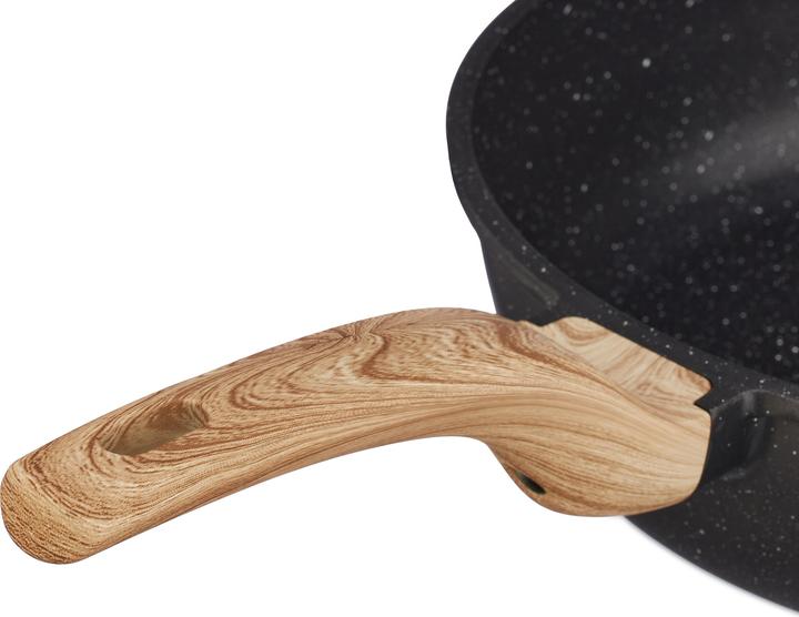 Produktbild Relaxdays Schmorpfanne (Bräter + Schmortopf, Bratpfanne, Aluminium, 28 x 14 cm)