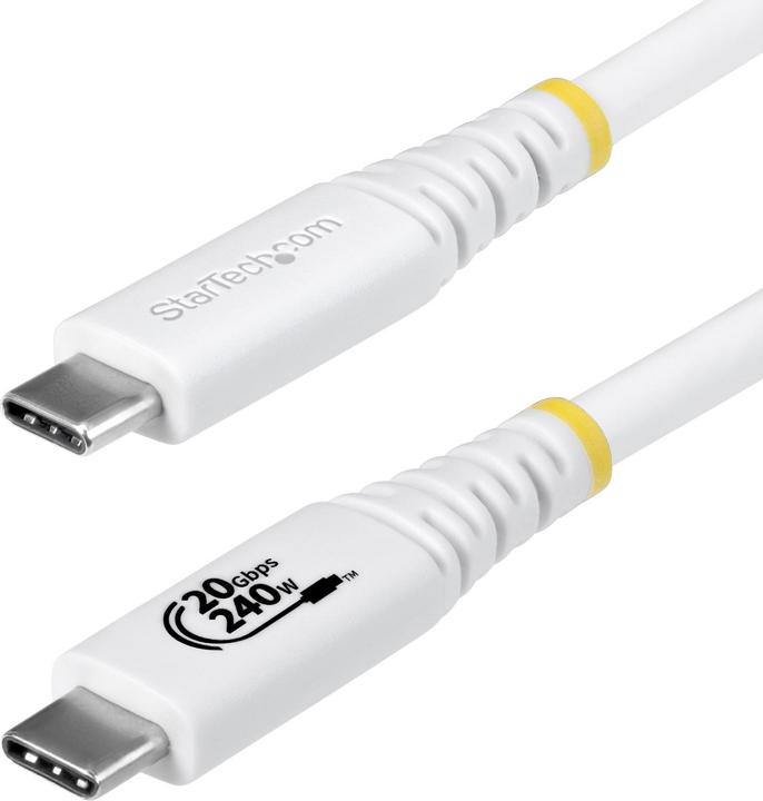 Produktbild StarTech White USB4 Cable - 2m (2 m, 240 W)