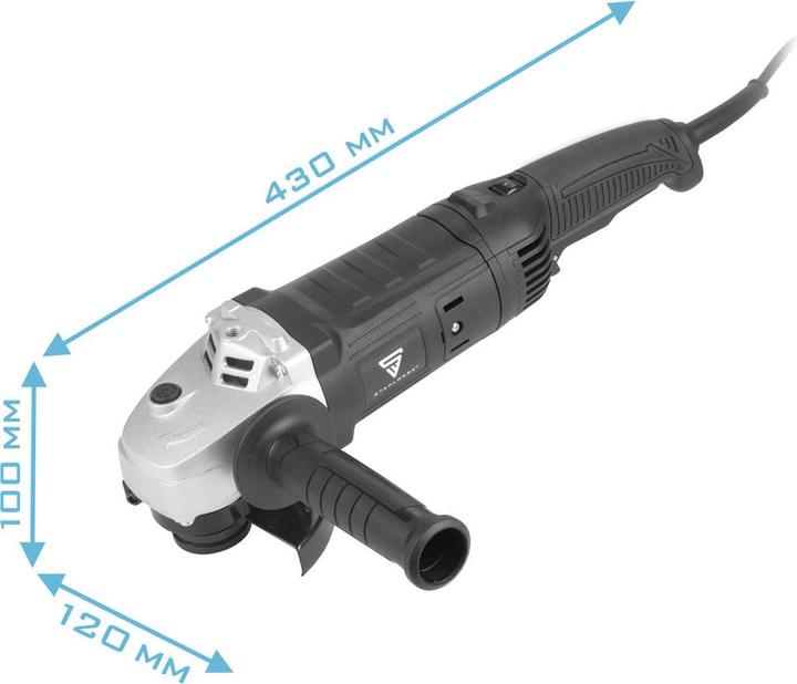 Actual product image Stahlwerk WS-1400 ST angle grinder with 1,400 W and 2,800 - 9,500 rpm (125 mm)