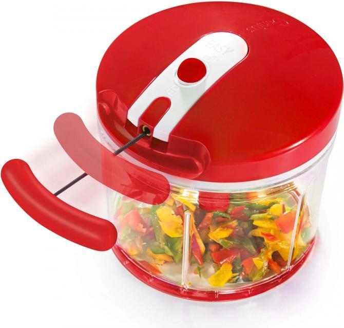 Actual product image Nicer Dicer Twist, set 9 pcs, red