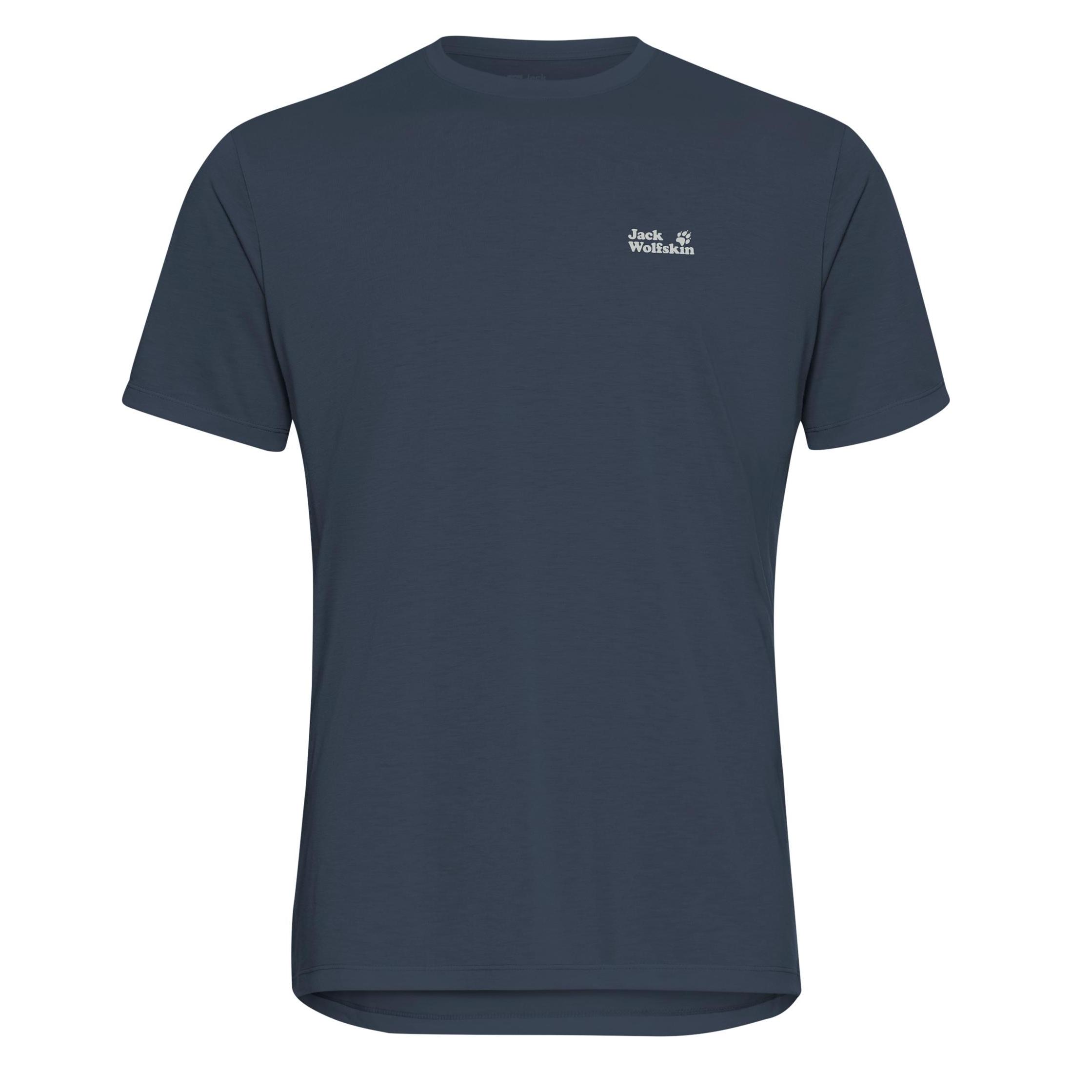 Jack Wolfskin, Herren, Sportshirt, Vonnan Graphic T M (S), Blau, S