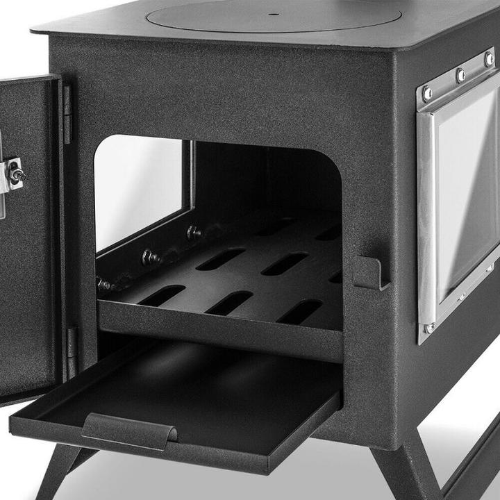 Produktbild Avetoe 3-Scheiben-Gartenofen mit Herdplatte und Zeltofen