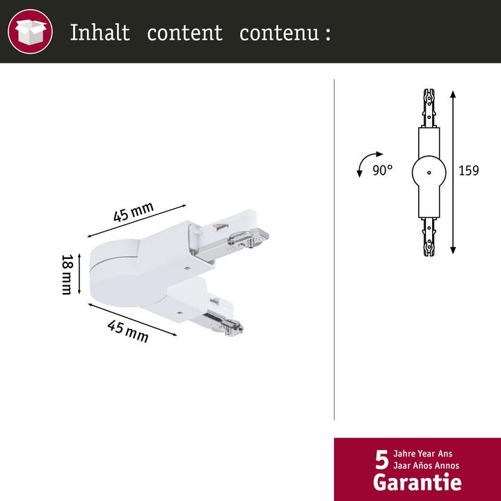Actual product image Paulmann URail joint connector