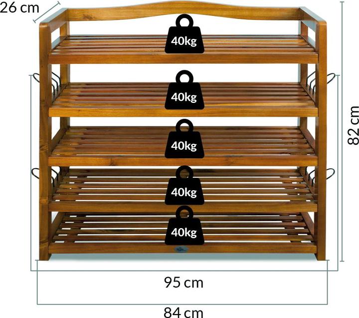 Actual product image Casaria Melany (95 x 26 x 82 cm)