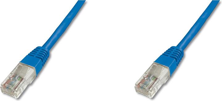 Produktbild Digitus CAT 5e U-UTP Patchkabel Cu PVC AWG 26/7 Länge 10 m Farbe Blau (U/UTP, CAT5e, 10 m)