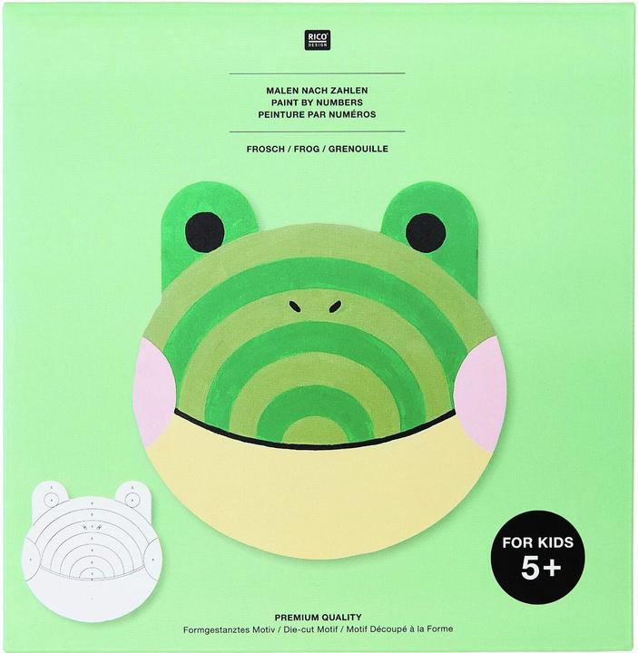 Actual product image Rico Design Malen nach Zahlen Set, Frosch, FSC 100%
