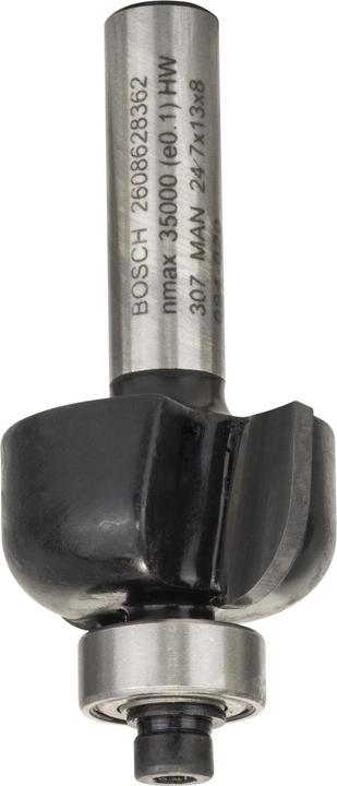 Produktbild Bosch Professional Zubehör Hohlkehlenfräser, 8 mm, R1 6 mm, D 24,7 mm, L 13 mm, G 53 mm