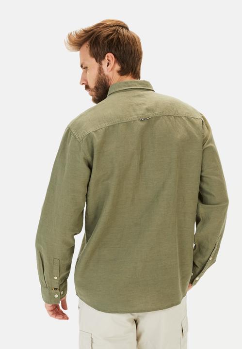 Produktbild Camel Active Langarm-Leinenhemd mit Soft-Wash-Veredelung (M)