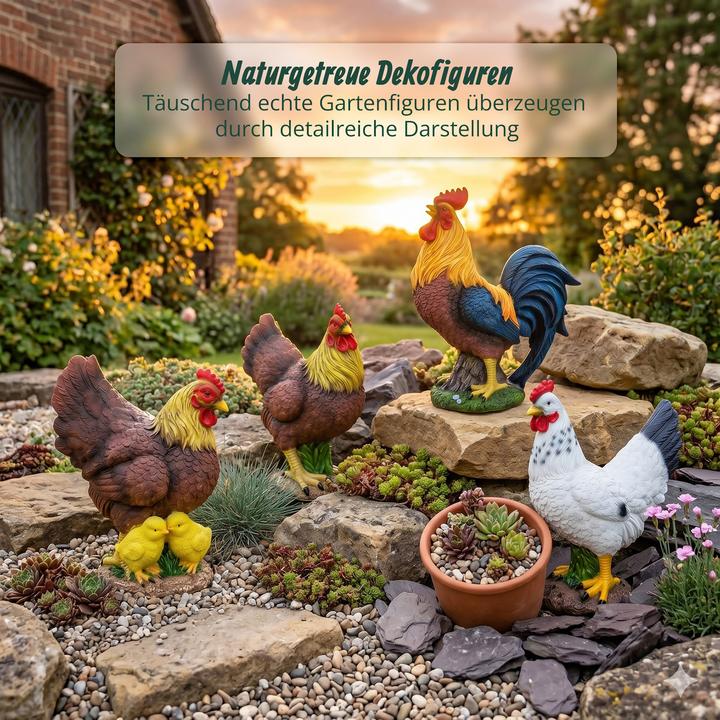 Produktbild Relaxdays Gartenfigur Huhn