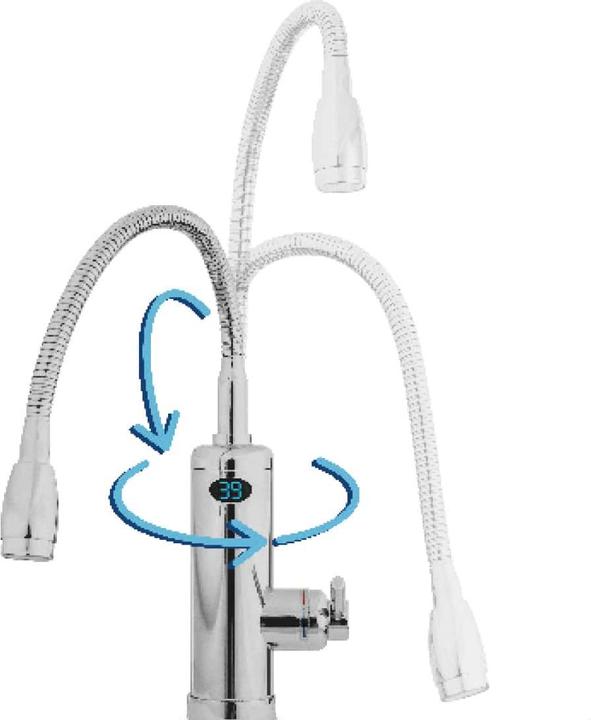 Actual product image Aquadon Smart Heater Flex-Head