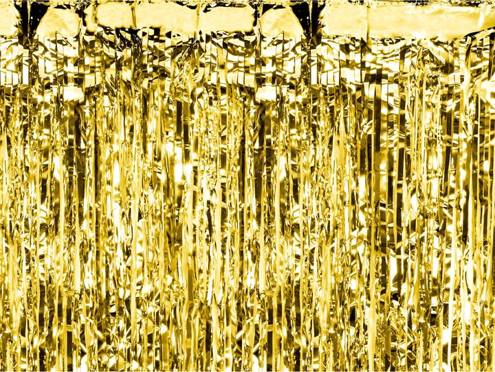 Dymo Partyvorhang Gold 100x200cm (1 pcs)