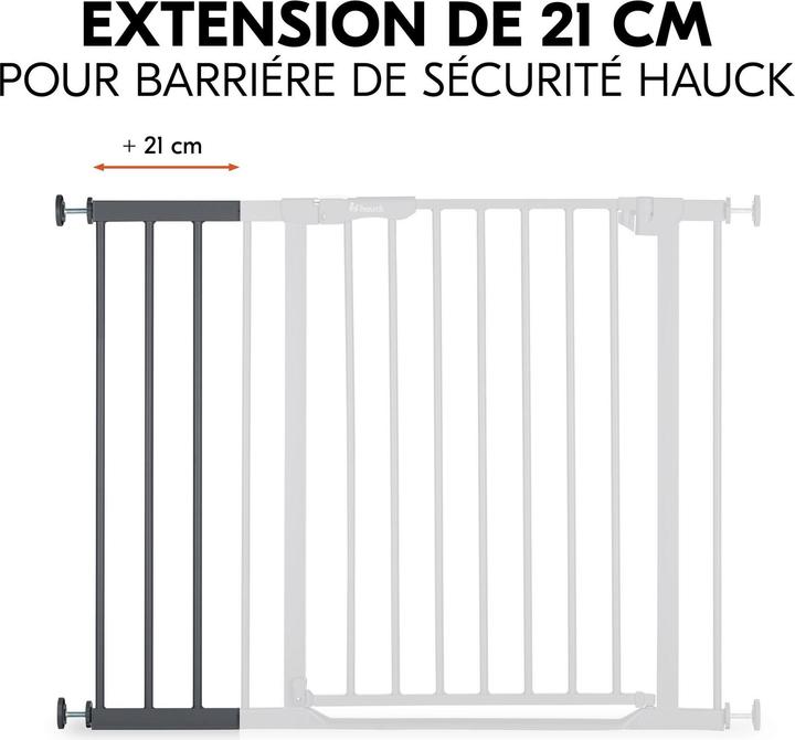 Produktbild Hauck Safety Gate Extension 21 cm Dark Grey (21 cm)