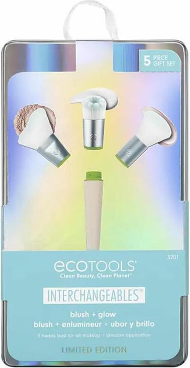 EcoTools Limited Edition Holidays Blush and Glow Kit - Kit 5 Interchangeable Face Brushes