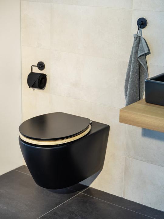 Produktbild Wenko WC-Sitz Bambusa Black, MDF