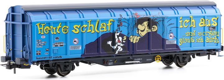 Image du produit Lemke SBB 2-achsiger Schiebewandwagen Hbbillns Heute schlaf ich aus Ep.VI (Piste H0)