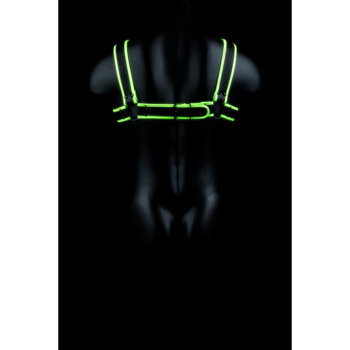 Image du produit Ouch! Chest Bulldog Harness - GitD/Black - L/XL