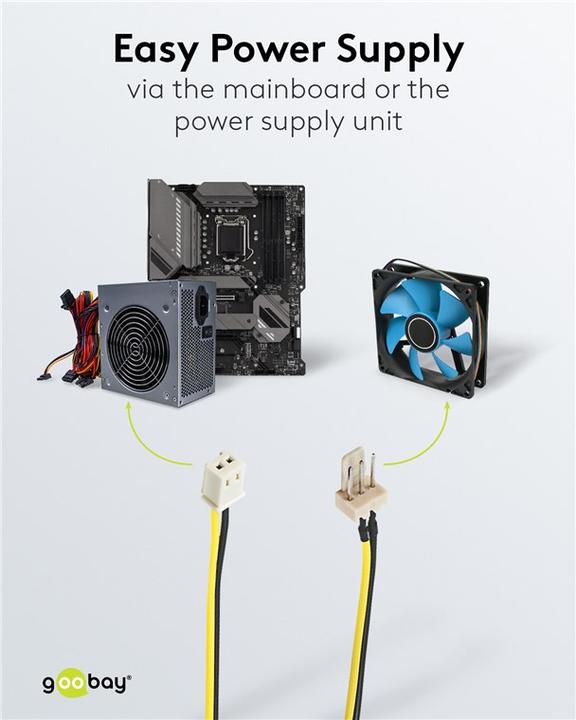 Actual product image Goobay 3 pin - 2 pin