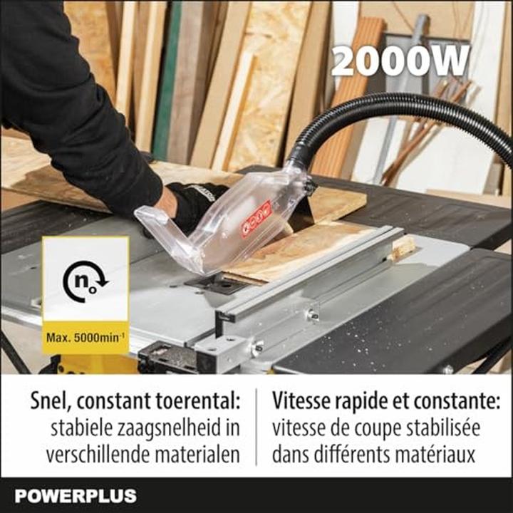 Actual product image Powerplus Tischkreissäge 2000W Ø 250mm - 1 Acc.
