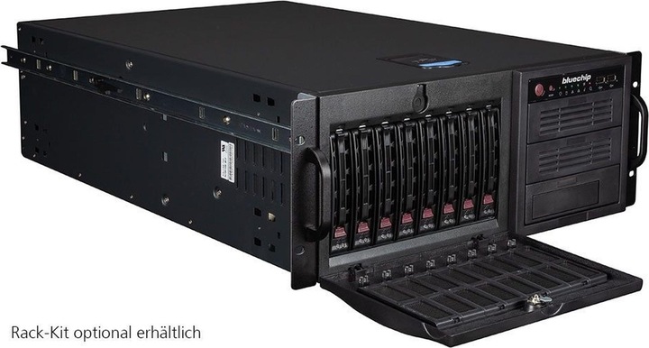 Produktbild Bluechip SERVERline T30336a Silent/Quiet-Server, Tower, Intel Xeon E-2414 Prozessor / 2.60 GHz, 3 (32 GB, Tower Server)
