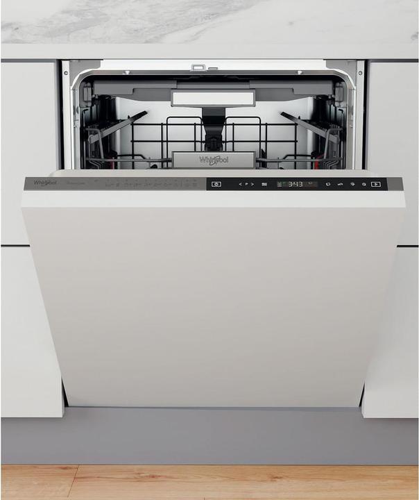 Whirlpool WIP 4O33 PLE S, Volledig ingebouwd, Volledige grootte (60 cm), Roestvrijstaal, Zwart, 1,55 m, 1,5 m