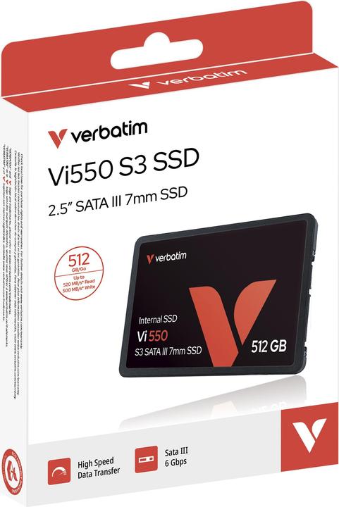 Produktbild Verbatim Vi550 S3 (512 GB, 2.5")