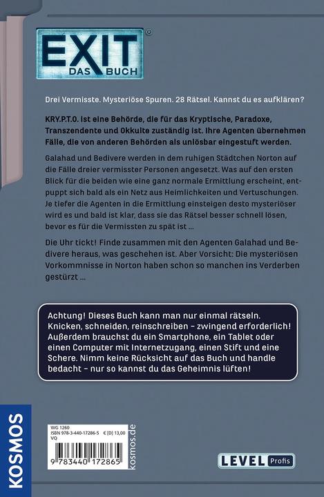 Kosmos EXIT® - Das Buch: Die Krypto Akten. Codename: AL1A5 (Tedesco, Dimitris Chassapakis, 2022)