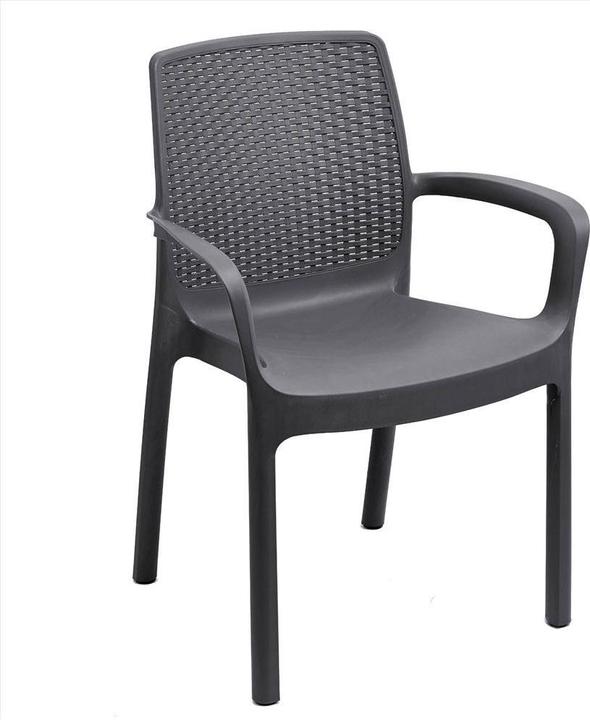 Actual product image ProGarden Regina stacking chair anthracite