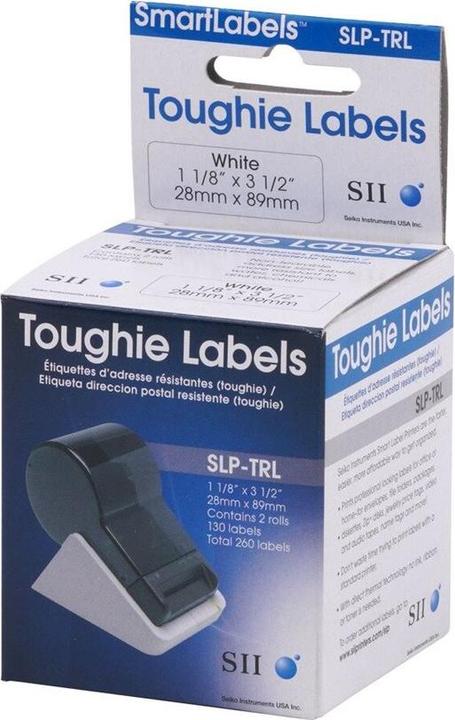 Produktbild Seiko SLP-TRL, Adressetiketten, widerstandsfähig, 2 Rollen à 130 Etiketten (8.90 cm)