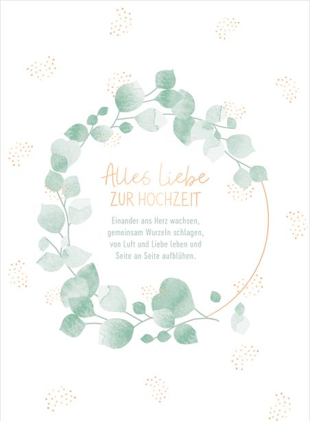 Produktbild Hochzeitskarte Alles Liebe zur Hochzeit - Maxi Card A4 (1 Stk.)