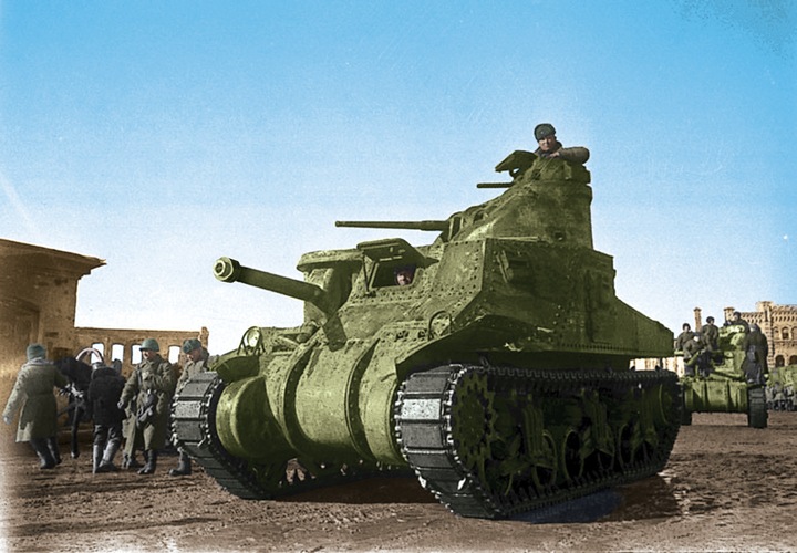Actual product image Zvezda 1/100 M3 Lee Us Medium Tank # 6264 - Plastic Model Kit