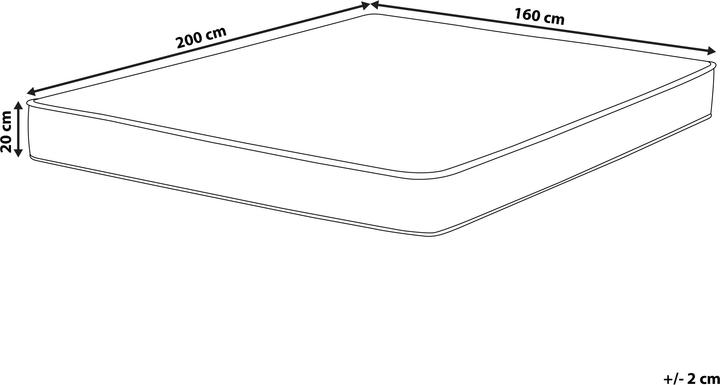 Actual product image Beliani Waterbed cover 160 x 200 cm closed PURE (160 x 200 cm)