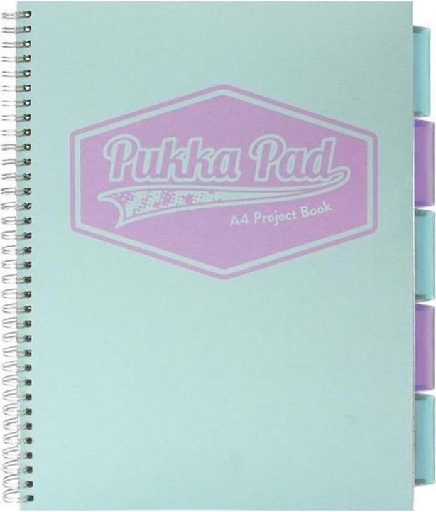 Pukka Fun Project book pastel A4/100K short navy (3szt) (A4, Checked, Hardcover)