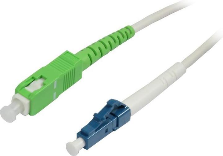 Produktbild Synergy 21 LWL-1-Faser-Patchk. 1.5mtr.LC-SC(APC8Grad), 9/125u, Schrägschliff (1.50 m)