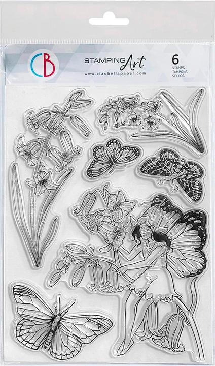Actual product image Ciao Bella Silicone stamp "Enchanted Land", Fairy of Happiness
