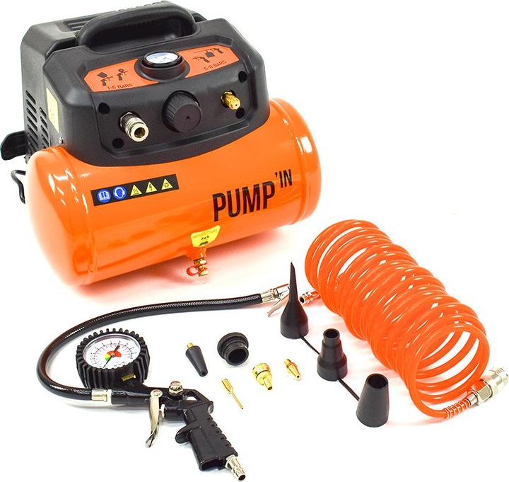 Image du produit Pump'in TANK - Mini-compresseur avec cuve de 6l (8 bar, 6 l)