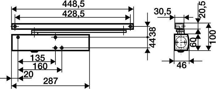 Produktbild Hoppe Türknopf 54/11 Aluminium F2 gerade (Türknopf)