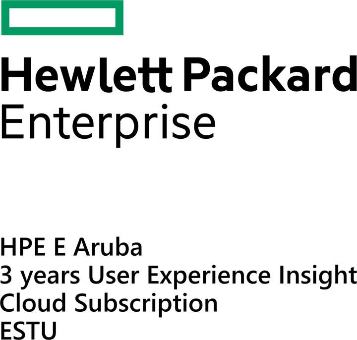 Produktbild HPE E Aruba 3yr User Experience Insight Cloud Subscription E-STU (1 Gerät, 36 Monate)