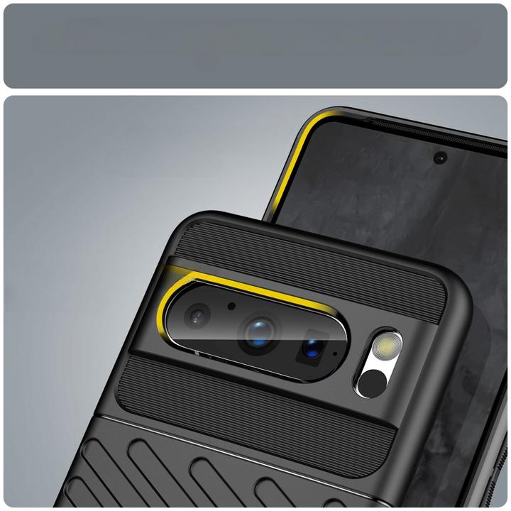 Actual product image Cover-Discount Google Pixel 8 Pro - Texture rubber case black (Google Pixel 8 Pro)