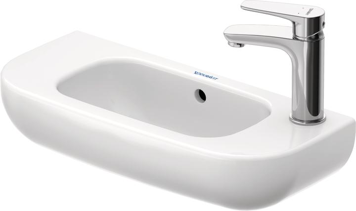 Produktbild Duravit Handwaschbecken D-CODE m ÜL HLB 500x220mm 1 Hahnloch links weiss (220 mm, 500 mm)
