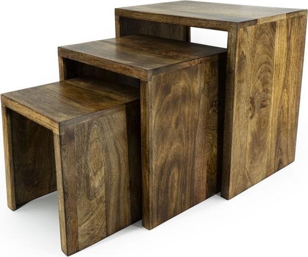 Produktbild Noor Hocker - aus Mangoholz - Grösse XL - ca. 45 x 30 x 45 cm - 1 Stück
