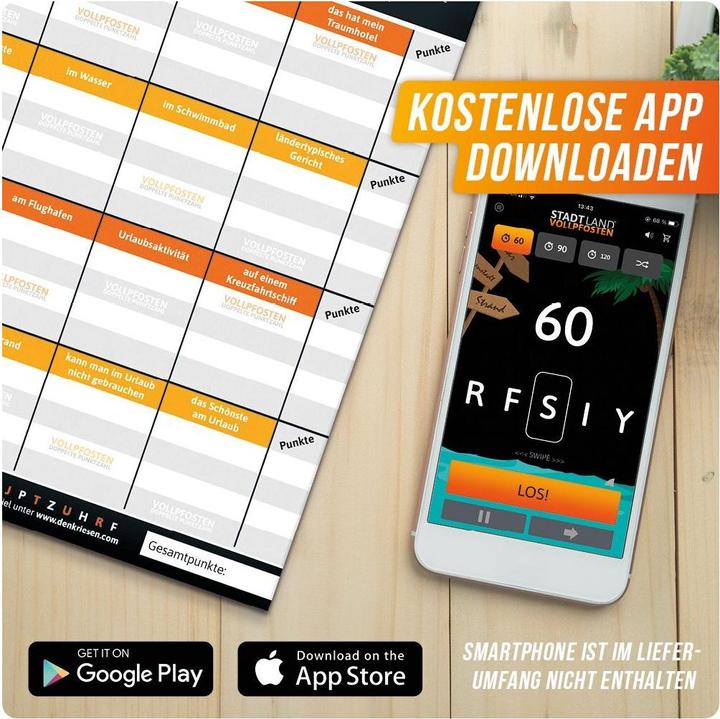 Produktbild Denkriesen Stadt Land Vollpfosten - A4 Block Urlaubs Edition (d) (Deutsch)