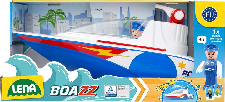 Actual product image Lena Boazz police boat, display box