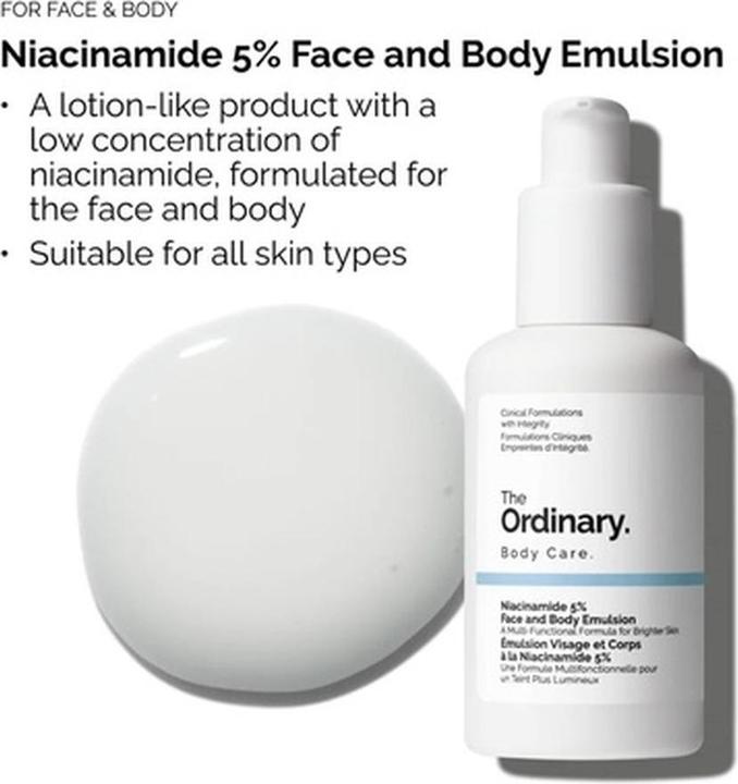 Actual product image The Ordinary Niacinamide 5% (Body lotion, 100 ml)