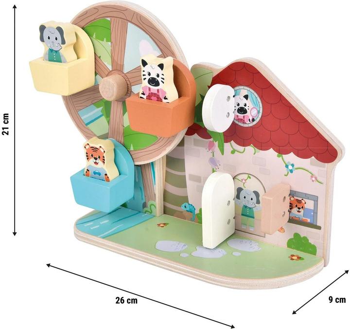 Produktbild small foot Motorikspielzeug Riesenrad „Jungle Friends“
