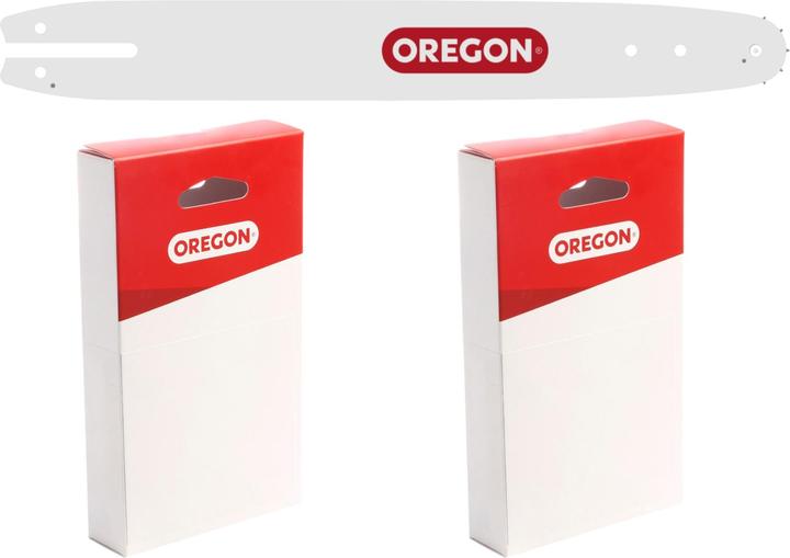 Produktbild Oregon Standard Kombo Führungsschiene + 2x Sägekette 30 cm 3/8" LP 1,3 mm 44 TG ( 567295 ) (Kettensäge, Kettensäge Schwert)